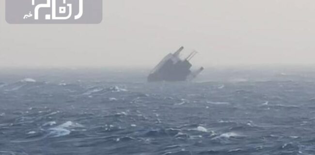 کشتی اماراتی غرق شده به سکوهای پارس جنوبی آسیب نزد
