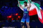 کسب اولین مدال طلای کاروان کشتی ایران در مسابقات جهانی بلگراد