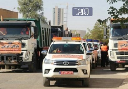 ۱۳ ناوگان راهداری استان سمنان به مرز مهران اعزام شدند