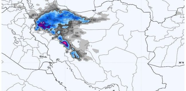 احتمال بارش سنگین برف در تهران