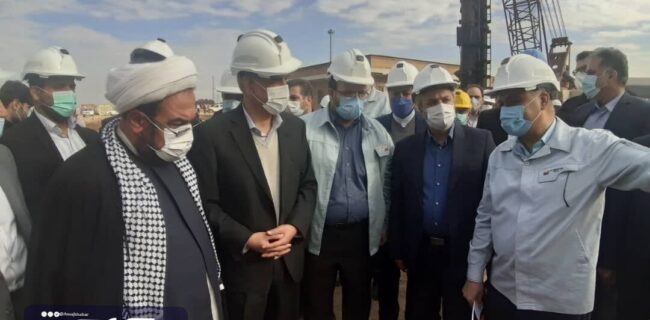 وزیر صنعت، معدن و تجارت از کارخانه فولاد شادگان بازدید کرد