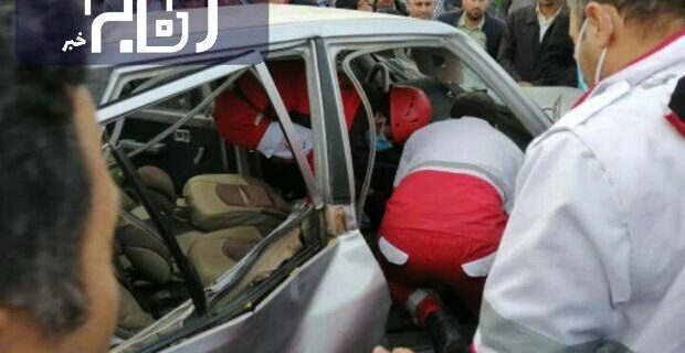 مرگ ۳ جوان ۲۵ تا ۲۸ ساله در تصادف پراید در محور اصفهان- تهران