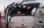 واژگونی اتوبوس در محور اندیمشک ـ خرم‌آباد با یک کشته و ۲۷ مصدوم ‌